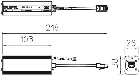 RJ45-TELE 4-C
