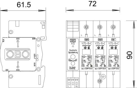 V25-B+C 3+AS